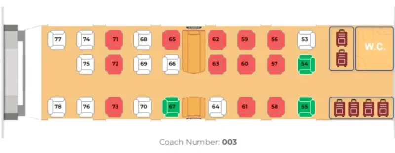 haramain train seating layout