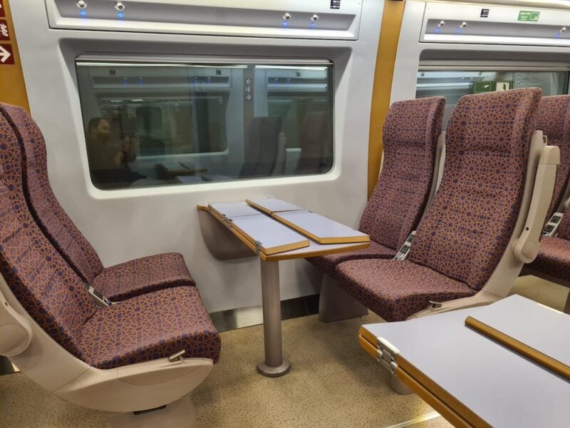Haramain Economy Class seats