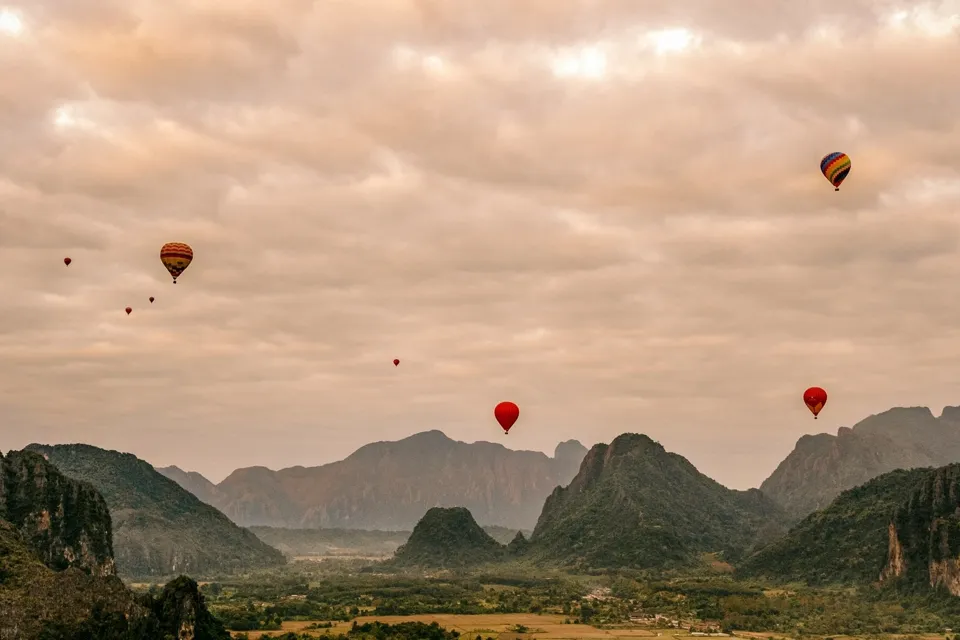 Vientiane para Vang Vieng