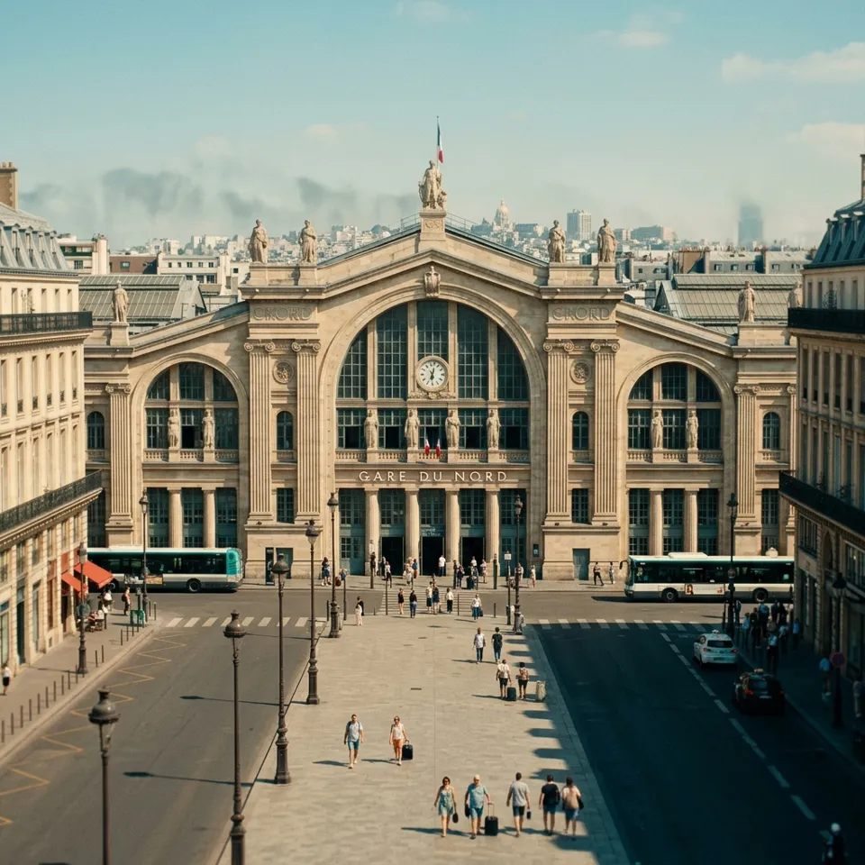 Станция Парижа Gare du Nord
